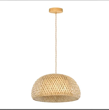 Pendente LPB-007L Rattan Natural Ø45cm E27